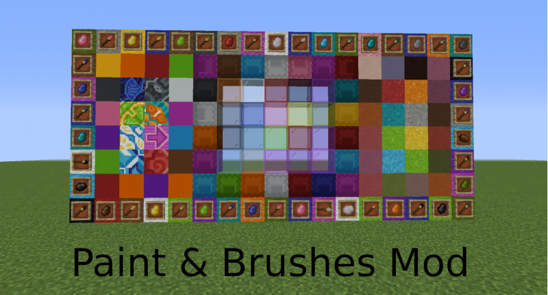 Paint Brushes Mod MCreator   Paint And Brushes Main Pic 